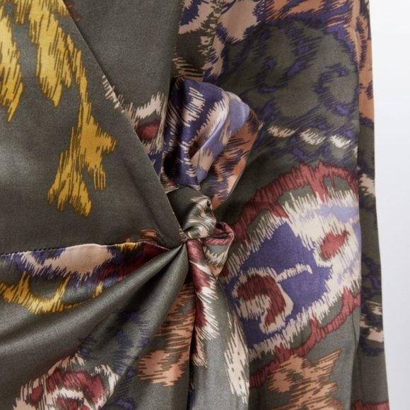 ESQUALO PRINT WRAP DRESS - Picture 5 of 6